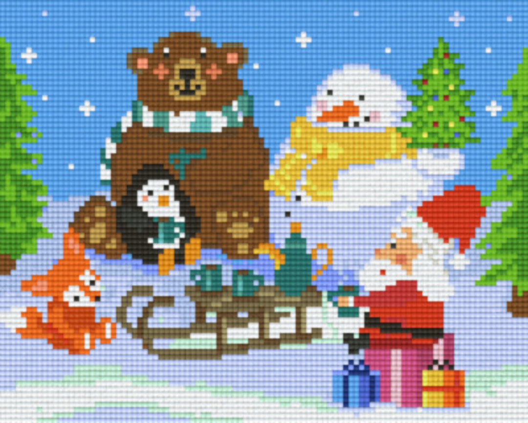 Christmas Season Four [4] Baseplatge PixelHobby Mini-mosaic Art Kit image 0